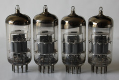 4 X Amperex Bugle Boy 6DJ8 / ECC88 tubes, made in Holland, Tested Excellent (45)