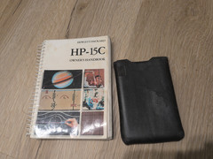 Hewlett Packard HP-15C Calculator with Slipcase, New Batteries, and Manual, USA