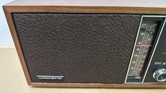 Lafayette AM/FM Plug in Wood Cabinet Tabletop Radio 99-35644W Japan Tested
