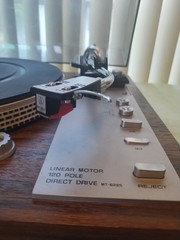 FISHER MT-6225 TURNTABLE WORKING VINTAGE DIRECT DRIVE SEMI AUTO AT CART TESTED
