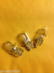 (3)WEDGE BASE LAMP 8v-300mA/DIAL METER/LR-5555 910 5555A LR-3030 3030A-Lafayette