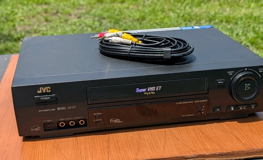 JVC HR-S4800U Super S-VHS & VHS VCR Video Cassette Player Recorder HiFi