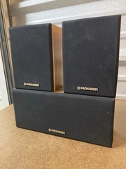 Vintage Pair Pioneer CS-X380-Q & CS-C180-Q Surround Speakers