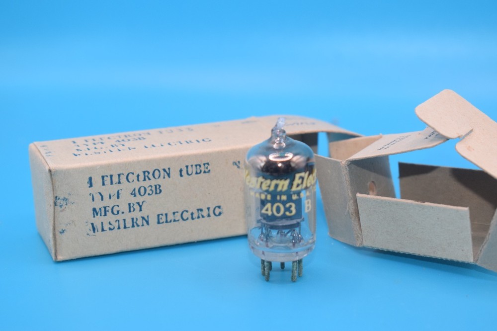 NOS WESTERN ELECTRIC 403B VINTAGE TUBE – NEW OLD STOCK IN BOX!!