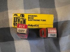 vintage Fender RCA Sylvania guitar amp tubes lot rare untested