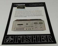 Vintage Fisher Cassette Deck CR 5120 Brochure Pamphlet Booklet