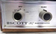 SCOTT Model #357 FM-AM Stereo Receiver Wood Panel *TESTED WORKING*