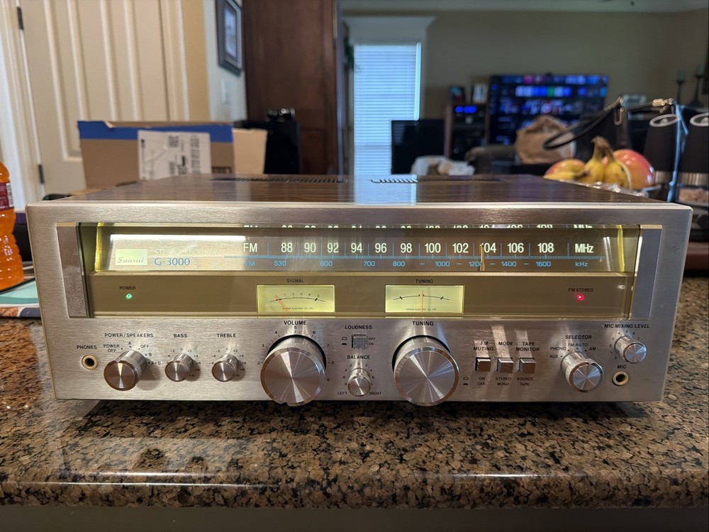SANSUI G-3000 AM/FM STEREO RECEIVER Professionally Cleaned-Serviced-Tested-LED’s