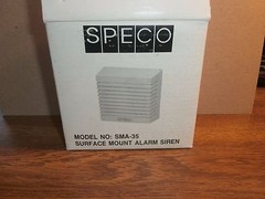 Speoco SMA35 Indoor Surface Mount Siren,NIB/NOS