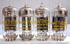 1957 Raytheon 12AU7/ECC82 PLATINUM PLUS GRADE Preamp Tubes Matched Pair 90% NOS!