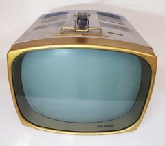 1957 RCA VICTOR DELUXE 14″ PD-8054 Retro Atomic Portable TV • Prop Parts Repair