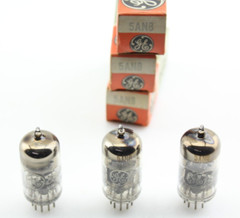 New NOS Tubes Qty 3 GE 5AN8 Matched Tri & 1958 Date Codes O Getter Made in USA