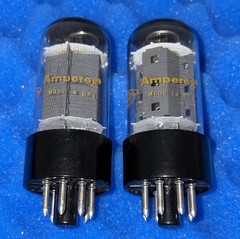 TWO Amperex 7591A Tubes / Amplitrex Tested / 90% Gm / Within 1% Gm Matched