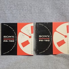2 SONY PR-150 reel to reel professional recording tape – 1800′ Open Box Lot