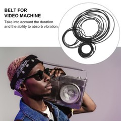 60pcs Cassette Belts Recorder Belts Cassette Tape Machine Rubber Belts New