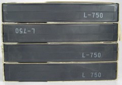 Vintage Betamax Beta Tape Lot of 4 Used Tapes Sony Model L-750 w/ Cases
