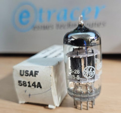 12AU7 5814A GE JAN USAF ECC82 VINTAGE AUDIO TUBE NOS NIB (1963) #12B88