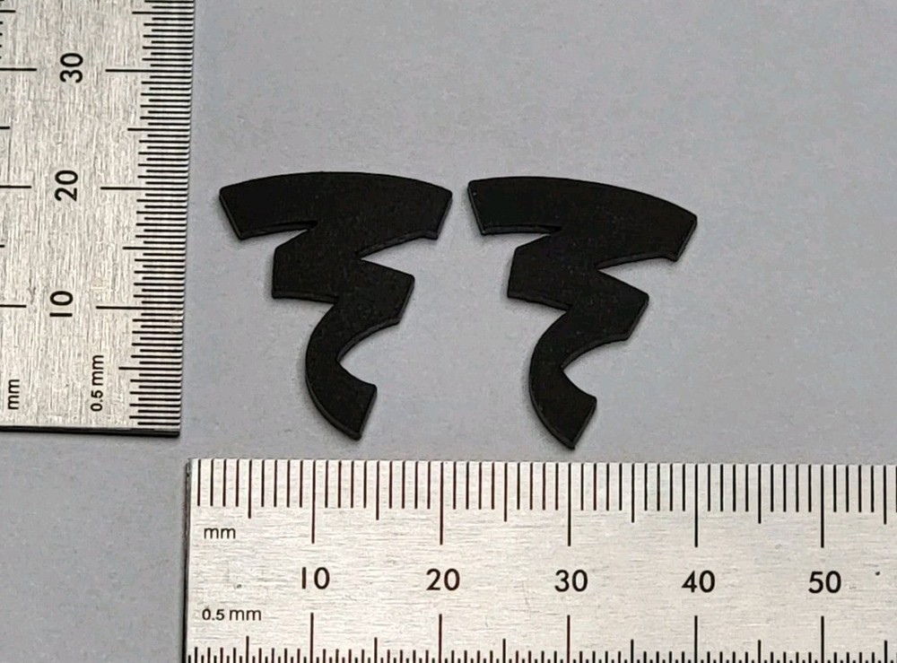 Focal Speaker Badge Emblem Logo Premium Black 7/8″ Pair With Adhesive
