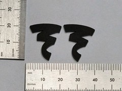 Focal Speaker Badge Emblem Logo Premium Black 7/8″ Pair With Adhesive