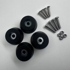 4 New FEET w/ hardware for Pioneer SX-880 RT-701 RT-707 Heavy-Duty Foot Parts