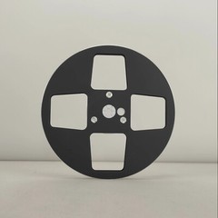 1X 7” Matte Black METAL 1/4″ Empty Take Up Reel For Reel To Reel Tape Recorders