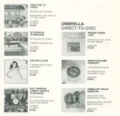 1978 StandarDisc Audio Technica Direct To Disc HiFi Catalog Sgt. Peppers Beatles