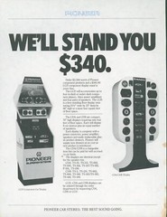 1977 Pioneer Electronics Car Stereo Audio HiFi Dealer Ad Copy Samples Speaker