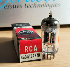 6681 RCA PREAMP TUBE 12AX7A NOS NIB LAB GRADE TOP QUALITY (1964) *eTRACER*