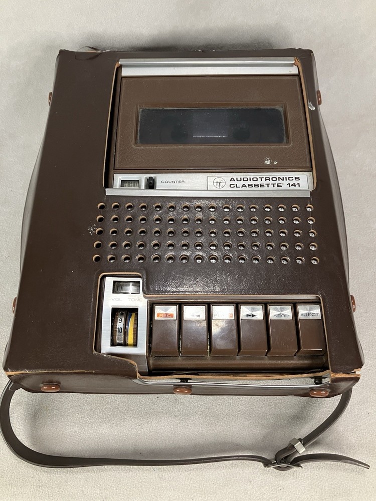 Audiotronics Classette 141 Solid State Japan Vintage Brown Working