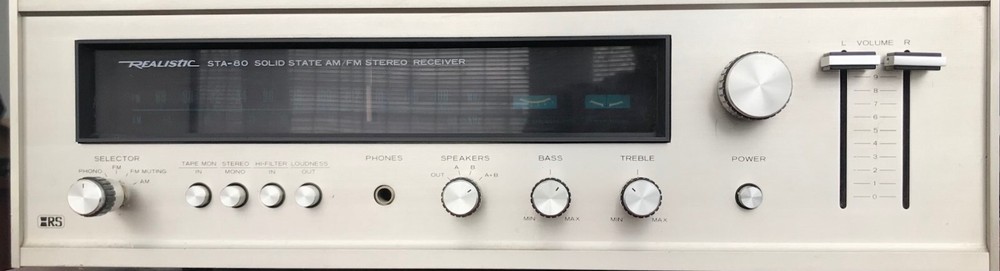 REALISTIC STA-80 SOLID STATE AM/FM STEREO RECEIVER PLEASE READ