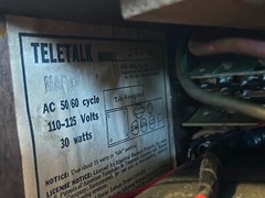 Vintage 1947 Webster Electric 6F6 Tube Intercom Amplifier Guitar Amp Rebuild