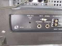ORIGINAL Akai 1710W Reel to Reel Tape Player TURNS ON