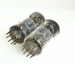 2 tubes PCC88 7DJ8 matched pair Telefunken diamond