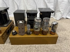 Leak TL12.1 Valve Amplifier Pair — RESTORED + SPEAKER CONNECTORS!