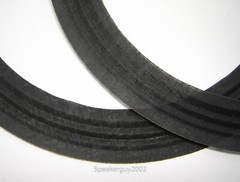 Pair 12″ Cloth Surrounds for Speaker Repair — #1