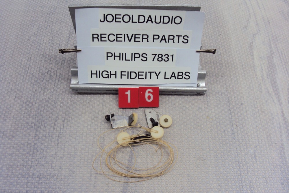 Philips 7831 Receiver AM/FM Dial String & 4 Small Pulleys Tested Parting Out