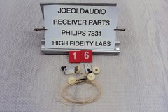 Philips 7831 Receiver AM/FM Dial String & 4 Small Pulleys Tested Parting Out