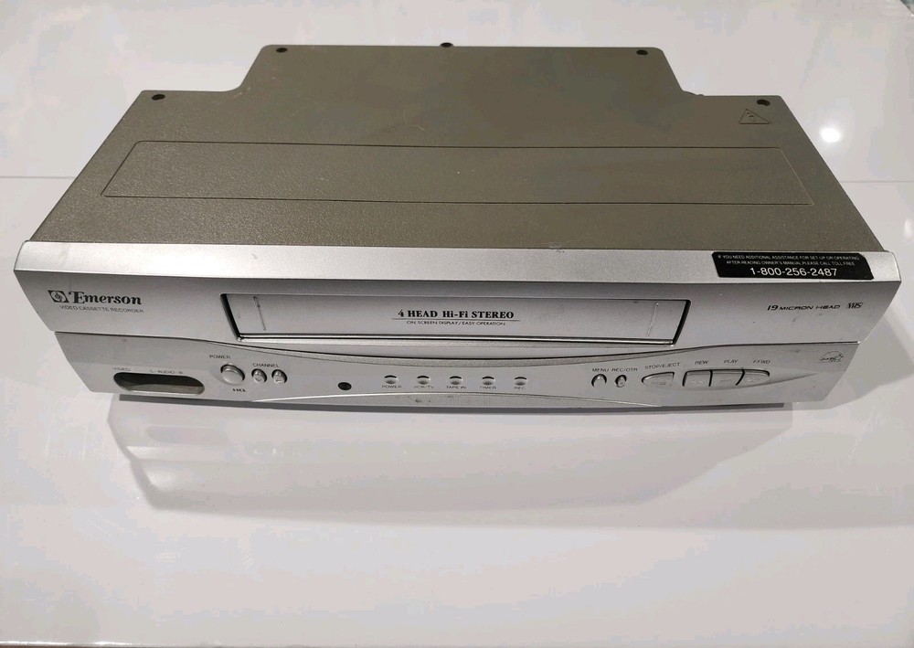 Emerson EWV603 4 Head Hi-Fi Stereo VHS VCR Video Cassette Player WORKS NO REMOTE