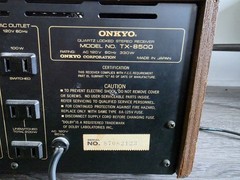 Vintage Onkyo TX-8500 Stereo Receiver – Monster Amp – Tested/Partially Working