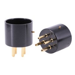 2PCS 4Pin Tube Socket Gold Plated Bakelite Tube Base For 2A3 300B 811 274A 572B