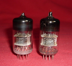 2pcs. 6N3P / 6Н3П ~ 6CC42 Double triode NEW. MILITARY. FOTON. DATE 1958…1959