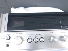 Vintage Sansui 771 Stereo Receiver Powers On with Manual, For Parts