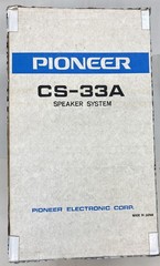 Pioneer CS-33A Vintage Stereo Floor Speakers + Boxex (perferct condition)