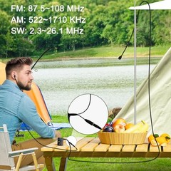 AM FM SW Mini Radio: Weight 0.95oz(27grams), Watch Size, Rechargeable USB,