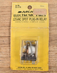 NEW Archer Electronics 125VAC DPDT Plug-In Relay 275-217B Vtg Tandy Radio Shack