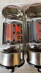 Date & Gm Matched Pair Sovtek 6550 WE 2007 Welded, Dual O Getters Russian Tanks
