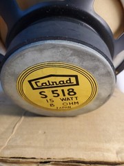 Vintage NOS CALRAD S-518 8″ Volumetric P.M. Speaker 8 OHM 15W Japan OG BOX