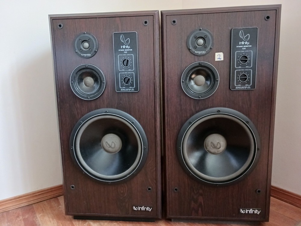 Vintage Infinity SM 120 Studio Monitor Floor Standing Speakers-AMAZING CONDITION