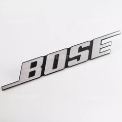 2PCS DIY For BOSE Aluminum logo badge replacement piece 204mm x 27mm