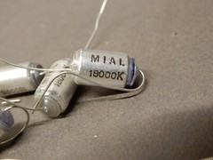 Mial Polystyrene Capacitors .018uf 100V? 60V? 18000K Qty 6 NOS
